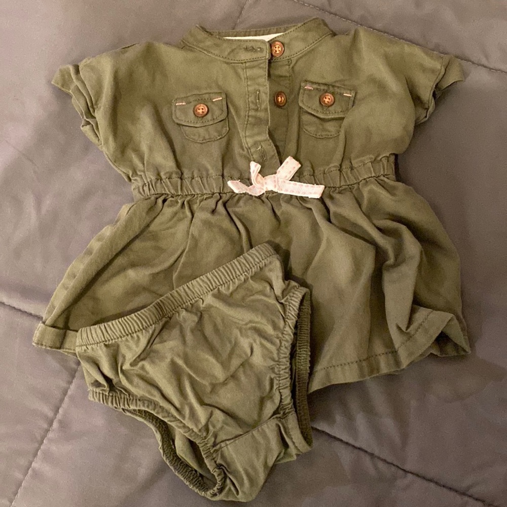Army Green newborn outfit